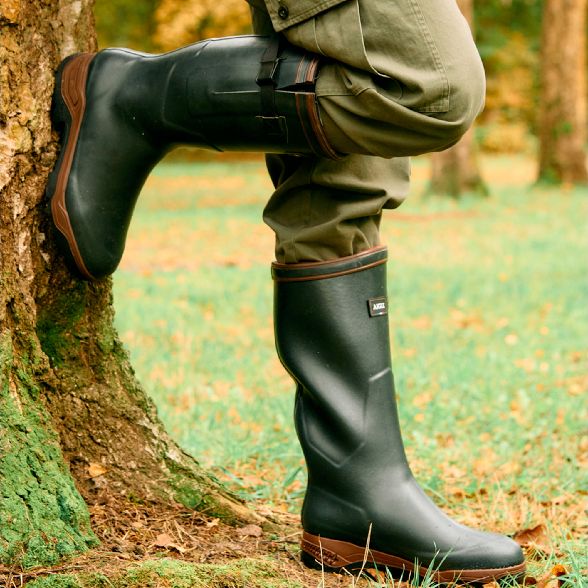 Aigle Mens Boots Parcours 2 ISO Vario Anti-Fatigue Hunting Bronze